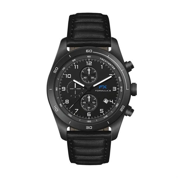 42MM STEEL BLACK CASE, CHRONOGRAPH MVMT, BLACK DIA...... from ASI 67866 Logomark/Valumark
