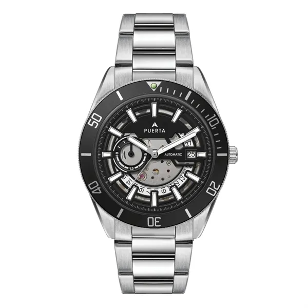 42MM STEEL SILVER CASE, 3 HAND "AUTOMATIC" MVMT, S...... from ASI 67866 Logomark/Valumark