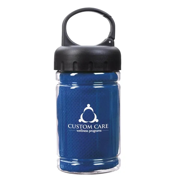 Carabiner Bottle with Cooling Towel... from ASI 40480 Koozie Group