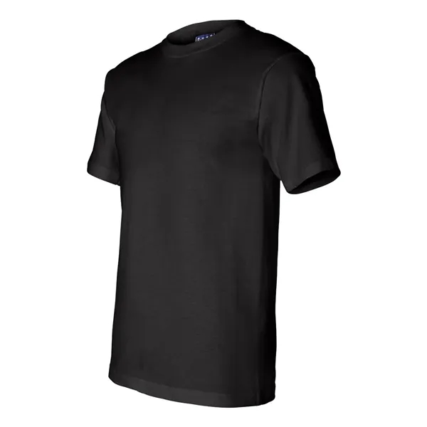 Adult pre-shrunk 100% cotton short sleeve t-shirt, union made. Blank product.... from ASI 84358 S&S Activewear