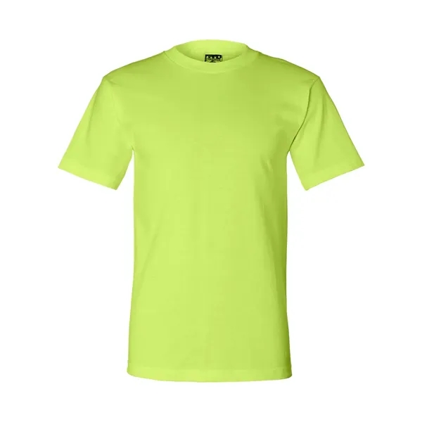 Adult pre-shrunk 100% cotton short sleeve t-shirt, union made. Blank product.... from ASI 84358 S&S Activewear