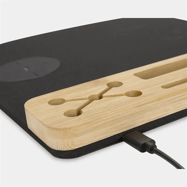 Eco Mouse Pad with 10W Wireless Charger... from ASI 40480 Koozie Group