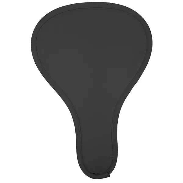 Folding hand fan with an elastic strap and silver on one... from ASI 40480 Koozie Group