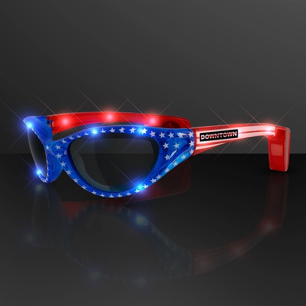 Blank or imprinted. Flashing LED Sunglasses... from ASI 34194 ALightPromos / Alight Promotional Products