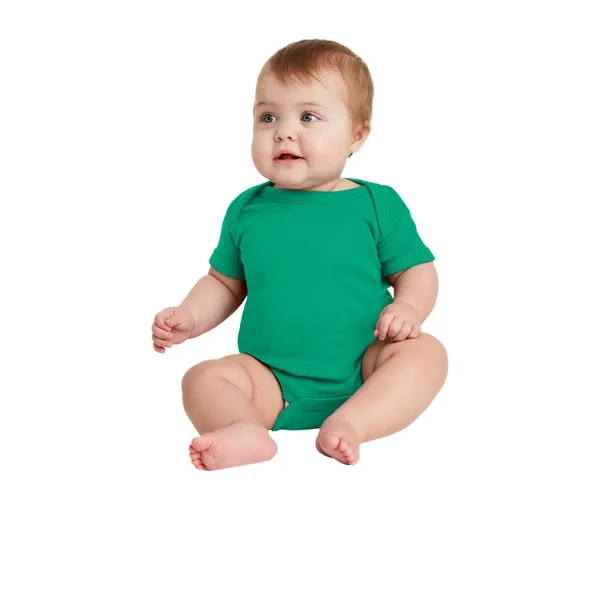 Rabbit Skins Infant Short Sleeve Baby Rib Bodysuit.... from ASI 84863 SanMar