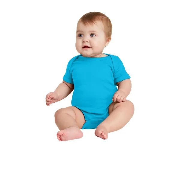 Rabbit Skins Infant Short Sleeve Baby Rib Bodysuit.... from ASI 84863 SanMar