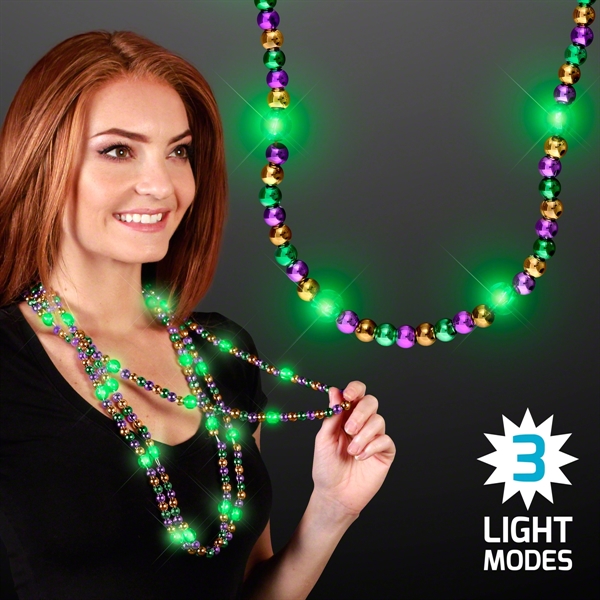 LED Beaded Necklace in Winter Colors... from ASI 34194 ALightPromos / Alight Promotional Products