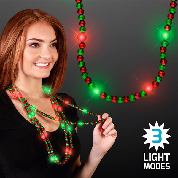 LED Beaded Necklace in Winter Colors... from ASI 34194 ALightPromos / Alight Promotional Products