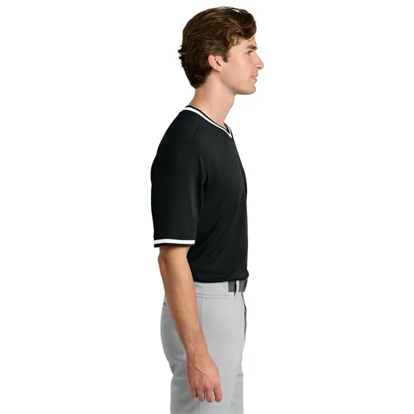 Sport-Tek Tough Mesh V-Neck Baseball Jersey... from ASI 84863 SanMar