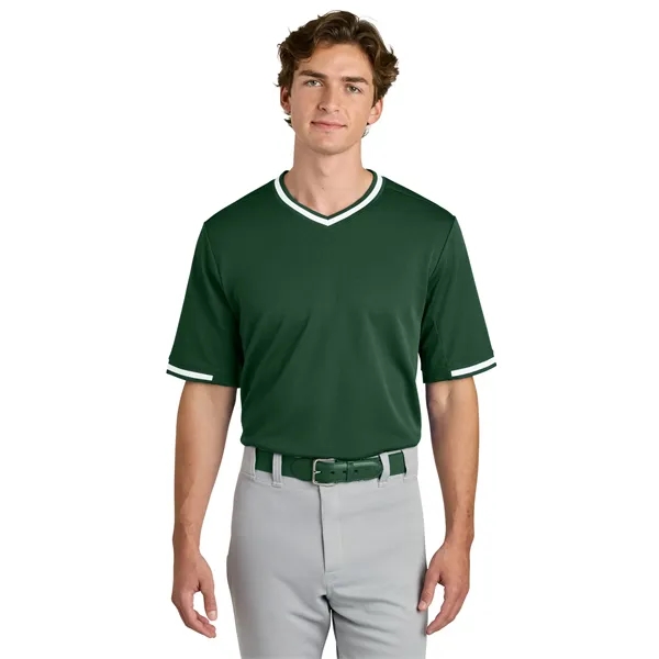Sport-Tek Tough Mesh V-Neck Baseball Jersey... from ASI 84863 SanMar