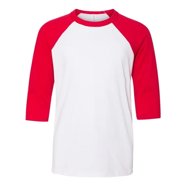 Youth Three-Quarter Sleeve Baseball Tee... from ASI 84358 S&S Activewear