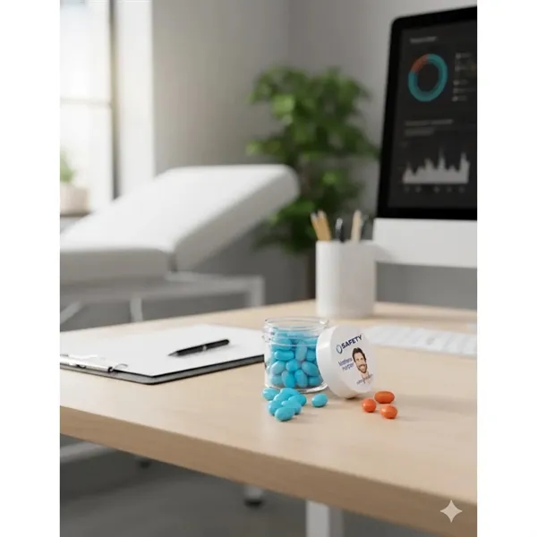 A fresh idea for any promotion! This mid-sized container holds around... from ASI 55583 GMG Pen