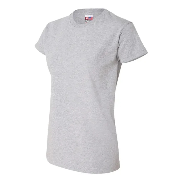 Women's USA made 6.1 oz preshrunk 100% heavyweight cotton t-shirt. Blank... from ASI 84358 S&S Activewear