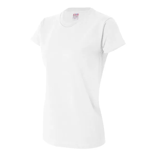 Women's USA made 6.1 oz preshrunk 100% heavyweight cotton t-shirt. Blank... from ASI 84358 S&S Activewear