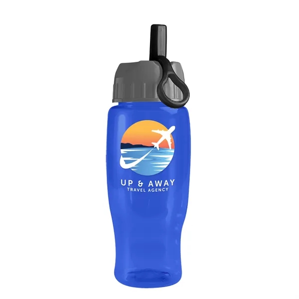 Garyline® Poly+ Recycled Bottle with Ring-Straw Lid - 27 oz.... from ASI 40480 Koozie Group