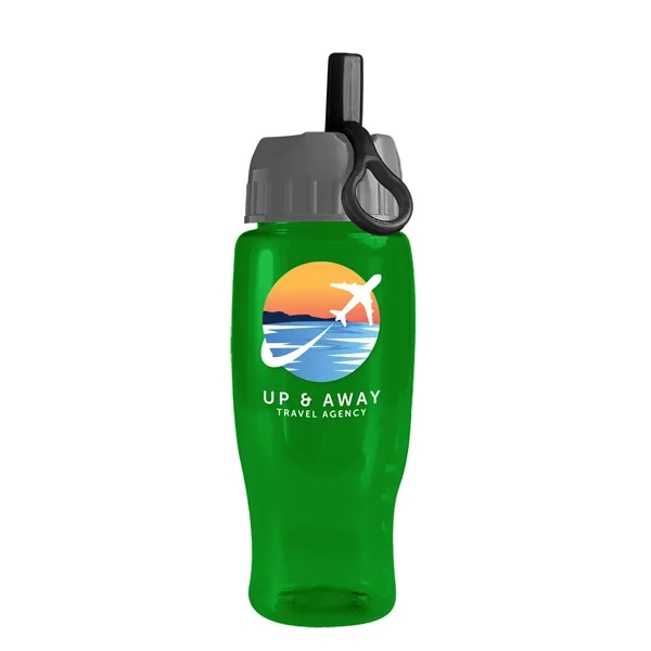 Garyline® Poly+ Recycled Bottle with Ring-Straw Lid - 27 oz.... from ASI 40480 Koozie Group