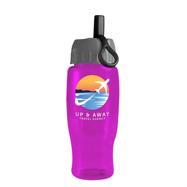 Garyline® Poly+ Recycled Bottle with Ring-Straw Lid - 27 oz.... from ASI 40480 Koozie Group