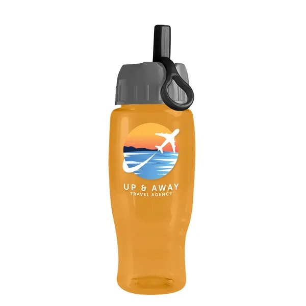 Garyline® Poly+ Recycled Bottle with Ring-Straw Lid - 27 oz.... from ASI 40480 Koozie Group