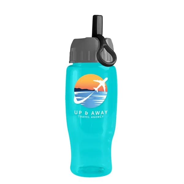 Garyline® Poly+ Recycled Bottle with Ring-Straw Lid - 27 oz.... from ASI 40480 Koozie Group