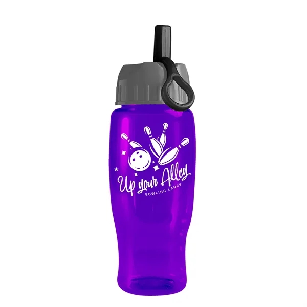 Garyline® Poly+ Recycled Bottle with Ring-Straw Lid - 27 oz.... from ASI 40480 Koozie Group
