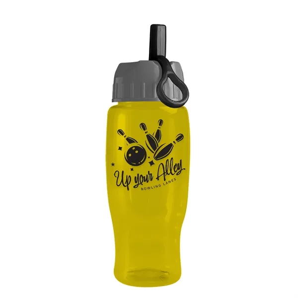 Garyline® Poly+ Recycled Bottle with Ring-Straw Lid - 27 oz.... from ASI 40480 Koozie Group