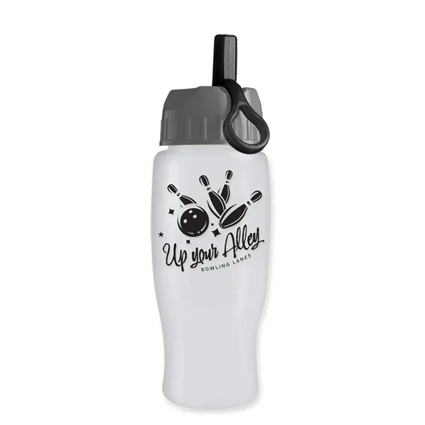 Garyline® Poly+ Recycled Bottle with Ring-Straw Lid - 27 oz.... from ASI 40480 Koozie Group