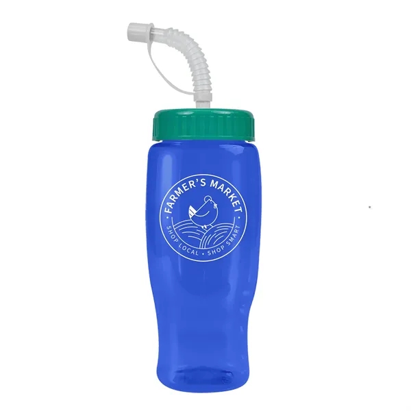 Garyline® Poly+ Recycled Bottle with Straw Lid - 27 oz.... from ASI 40480 Koozie Group