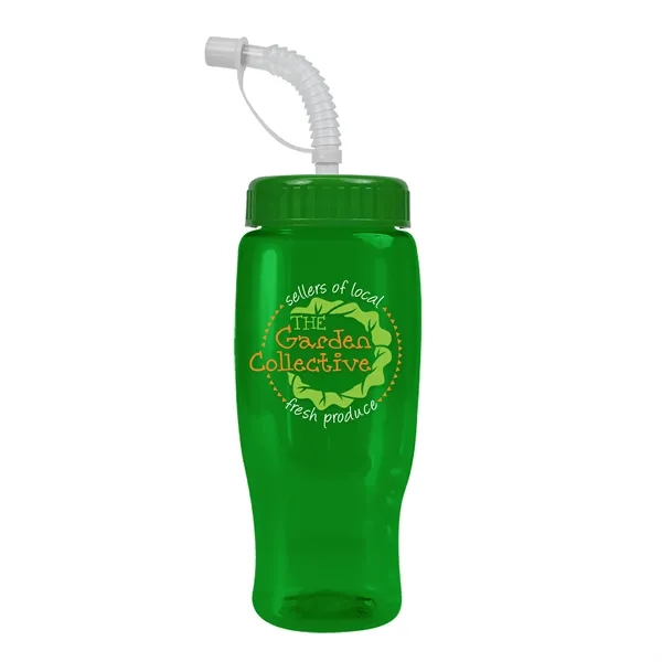 Garyline® Poly+ Recycled Bottle with Straw Lid - 27 oz.... from ASI 40480 Koozie Group