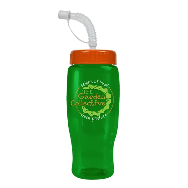 Garyline® Poly+ Recycled Bottle with Straw Lid - 27 oz.... from ASI 40480 Koozie Group