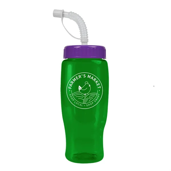 Garyline® Poly+ Recycled Bottle with Straw Lid - 27 oz.... from ASI 40480 Koozie Group