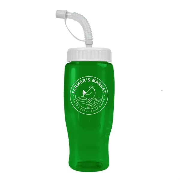 Garyline® Poly+ Recycled Bottle with Straw Lid - 27 oz.... from ASI 40480 Koozie Group