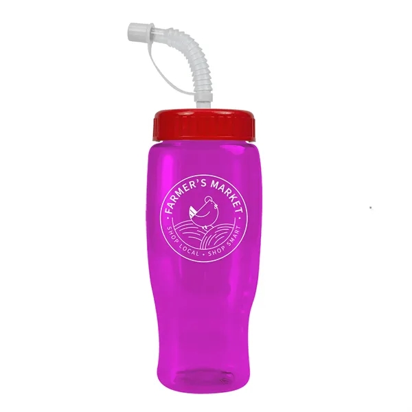 Garyline® Poly+ Recycled Bottle with Straw Lid - 27 oz.... from ASI 40480 Koozie Group
