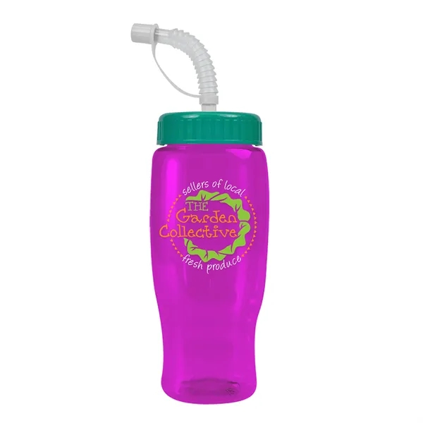 Garyline® Poly+ Recycled Bottle with Straw Lid - 27 oz.... from ASI 40480 Koozie Group