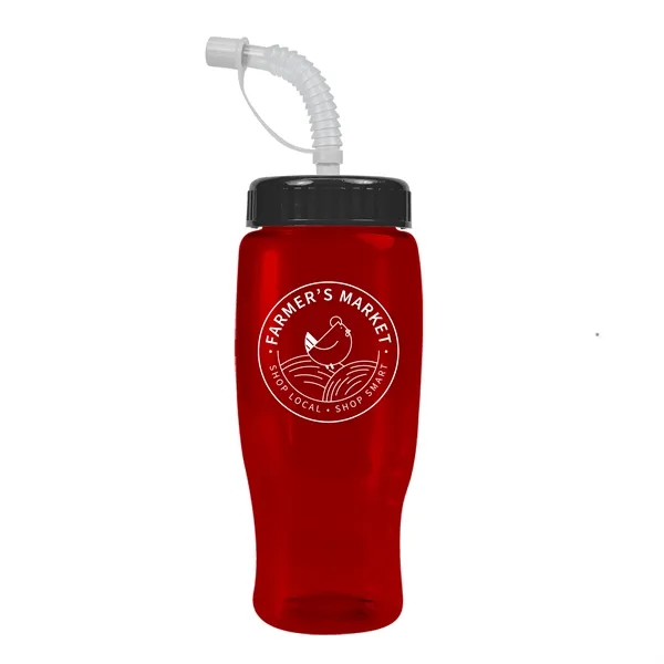 Garyline® Poly+ Recycled Bottle with Straw Lid - 27 oz.... from ASI 40480 Koozie Group