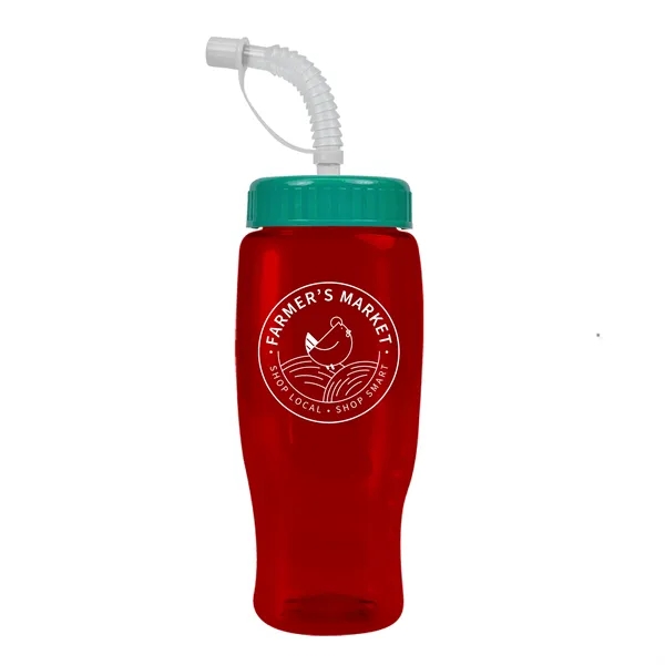 Garyline® Poly+ Recycled Bottle with Straw Lid - 27 oz.... from ASI 40480 Koozie Group