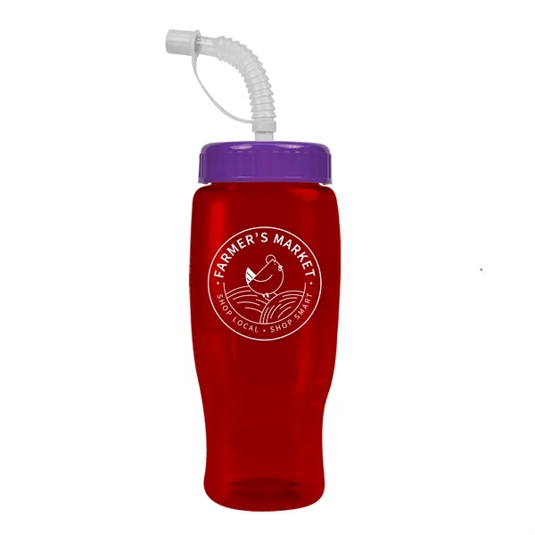 Garyline® Poly+ Recycled Bottle with Straw Lid - 27 oz.... from ASI 40480 Koozie Group
