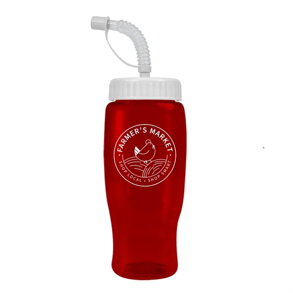Garyline® Poly+ Recycled Bottle with Straw Lid - 27 oz.... from ASI 40480 Koozie Group