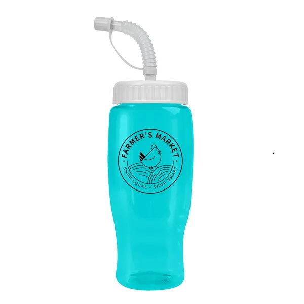Garyline® Poly+ Recycled Bottle with Straw Lid - 27 oz.... from ASI 40480 Koozie Group