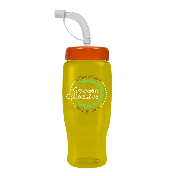 Garyline® Poly+ Recycled Bottle with Straw Lid - 27 oz.... from ASI 40480 Koozie Group