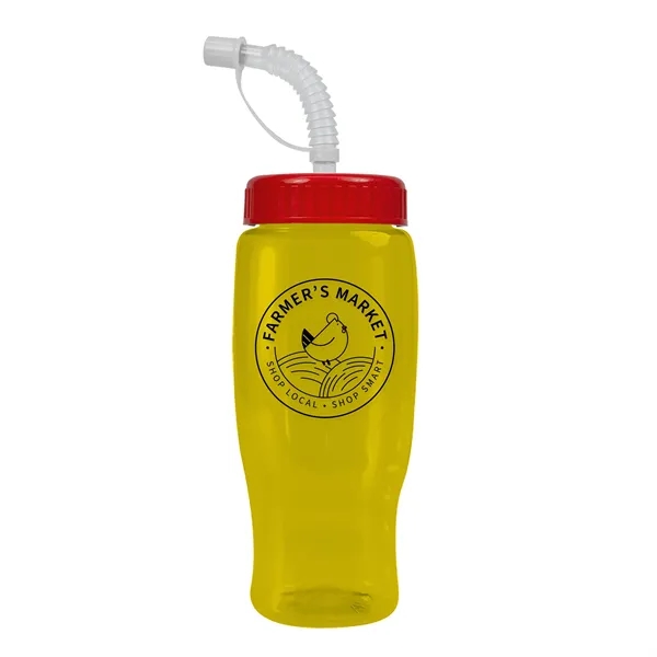 Garyline® Poly+ Recycled Bottle with Straw Lid - 27 oz.... from ASI 40480 Koozie Group