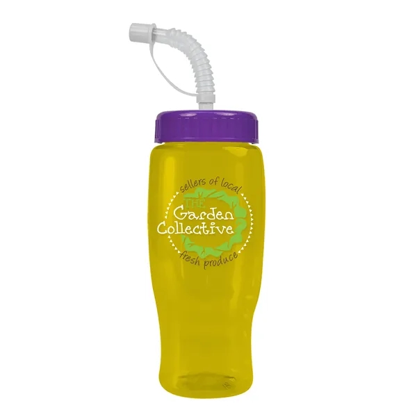 Garyline® Poly+ Recycled Bottle with Straw Lid - 27 oz.... from ASI 40480 Koozie Group