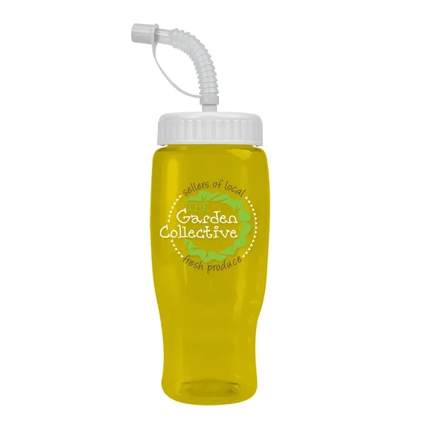 Garyline® Poly+ Recycled Bottle with Straw Lid - 27 oz.... from ASI 40480 Koozie Group