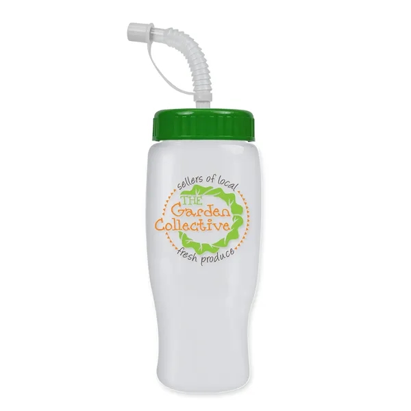 Garyline® Poly+ Recycled Bottle with Straw Lid - 27 oz.... from ASI 40480 Koozie Group