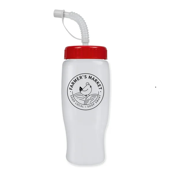 Garyline® Poly+ Recycled Bottle with Straw Lid - 27 oz.... from ASI 40480 Koozie Group