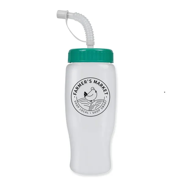 Garyline® Poly+ Recycled Bottle with Straw Lid - 27 oz.... from ASI 40480 Koozie Group