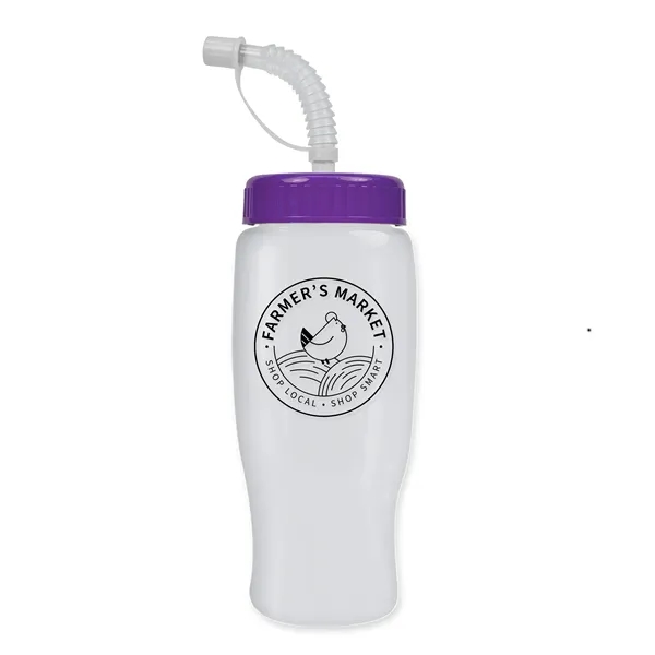 Garyline® Poly+ Recycled Bottle with Straw Lid - 27 oz.... from ASI 40480 Koozie Group