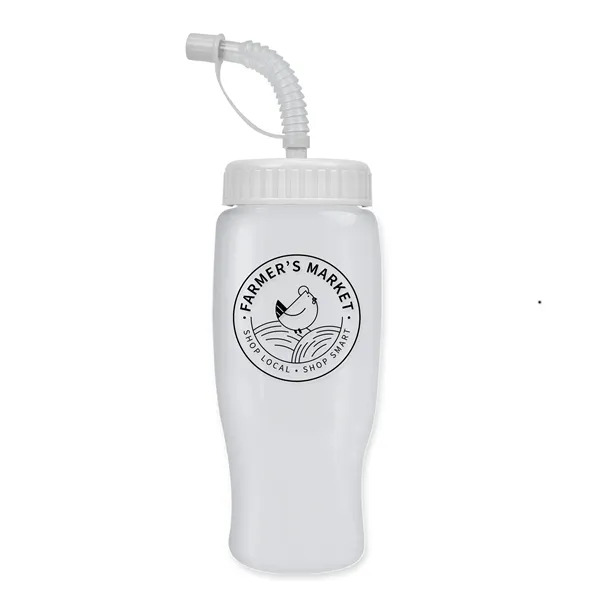 Garyline® Poly+ Recycled Bottle with Straw Lid - 27 oz.... from ASI 40480 Koozie Group