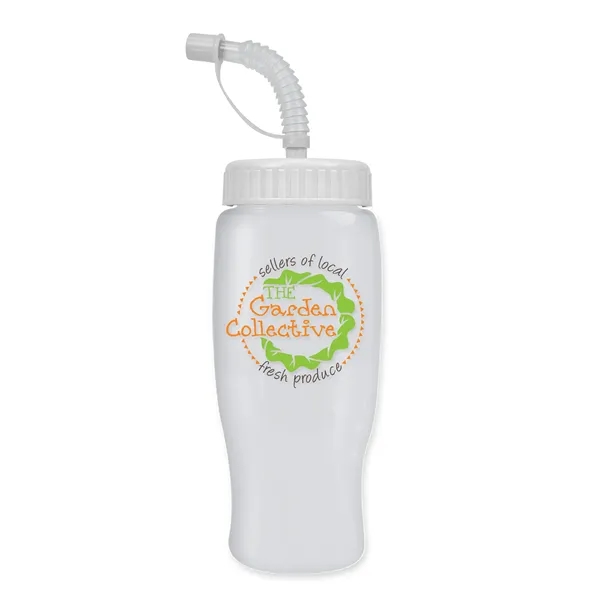 Garyline® Poly+ Recycled Bottle with Straw Lid - 27 oz.... from ASI 40480 Koozie Group