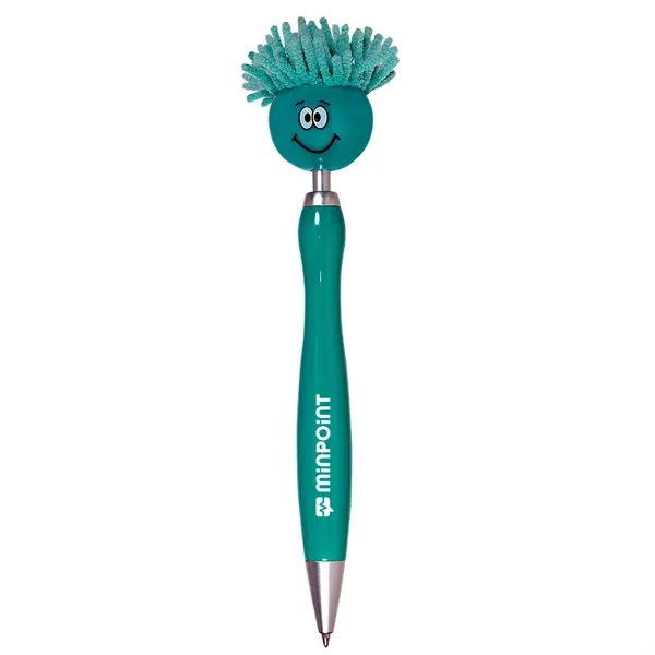 Multifunction ABS plastic click-action ballpoint pen with mop-top spinner smiley face... from ASI 79530 Prime Line