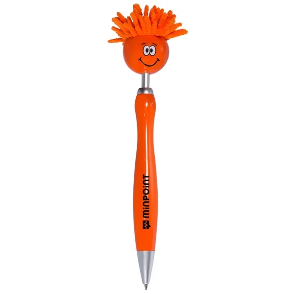 Multifunction ABS plastic click-action ballpoint pen with mop-top spinner smiley face... from ASI 79530 Prime Line